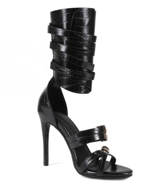 Sandali Lunghi Sexy Neri in Pe - Sandal Strappy Heeled recensione e prezzo