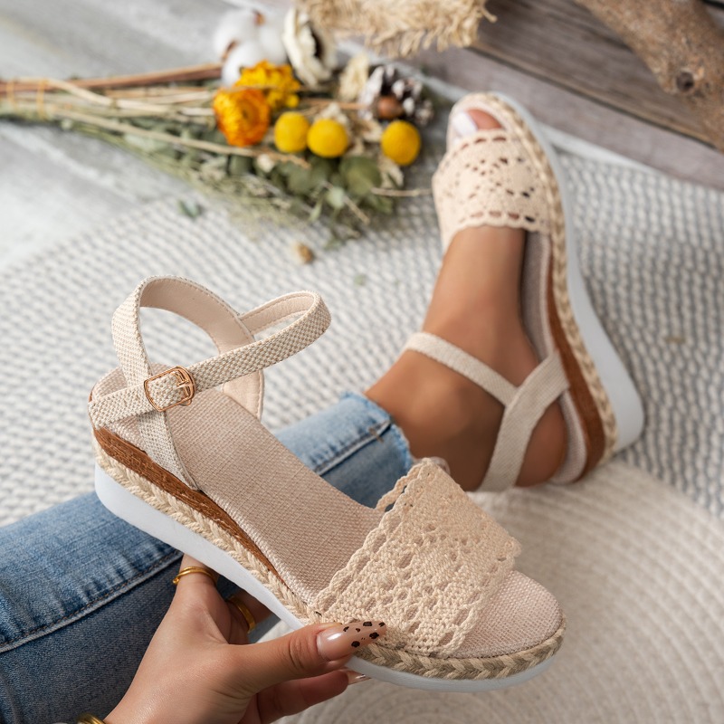 Sandali con Zeppa in Pizzo da  - Wedge Espadrille Women recensione e prezzo