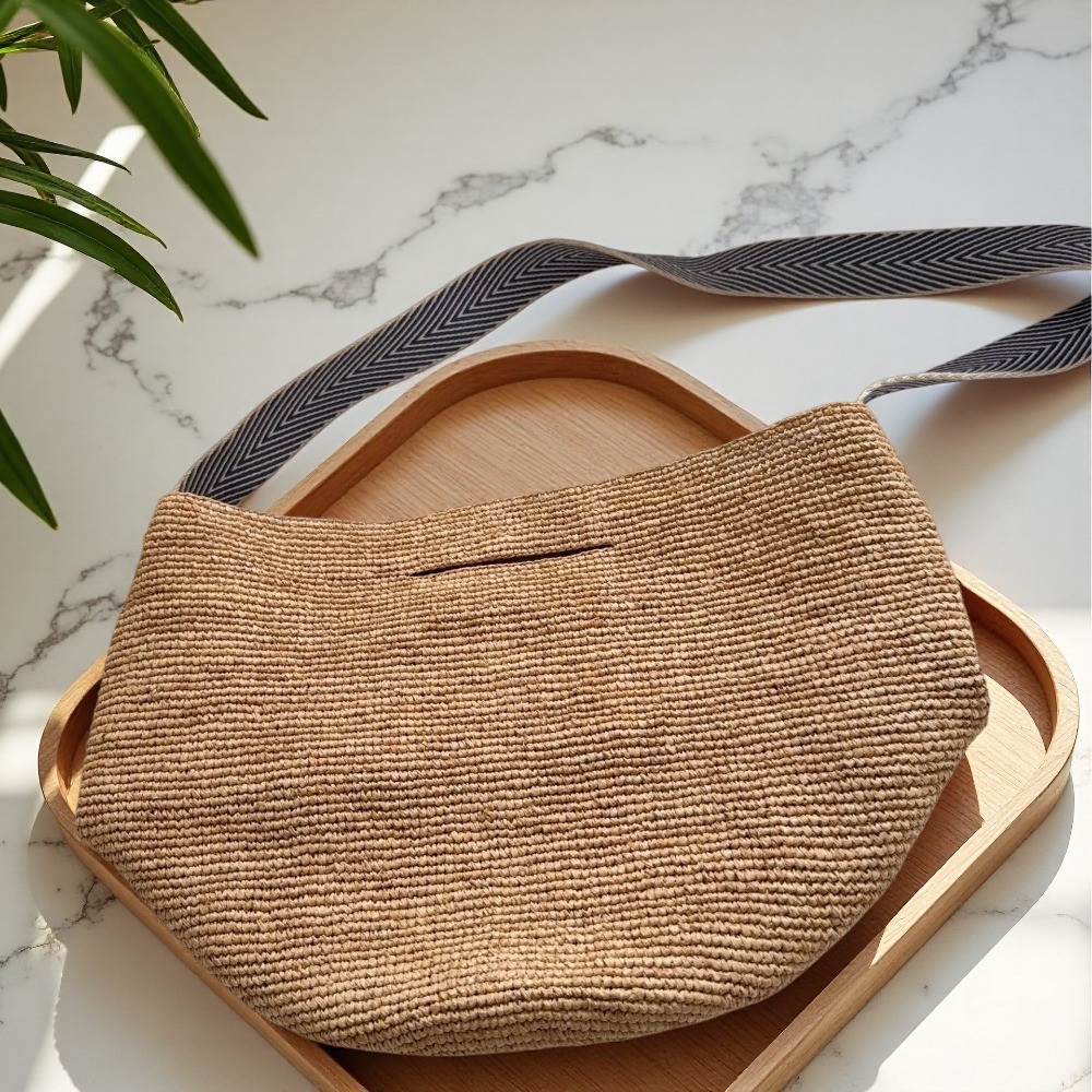 Nuova Borsa a Secchiello in Ra - Crochet Bag Raffia recensione e prezzo