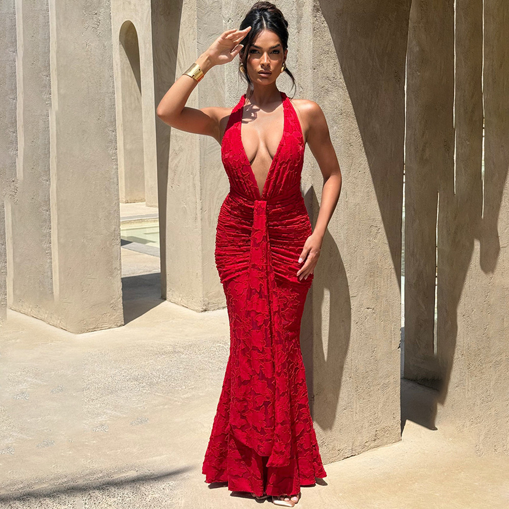 Abito da donna sexy con scollo - Linen Dress Wrap recensione e prezzo