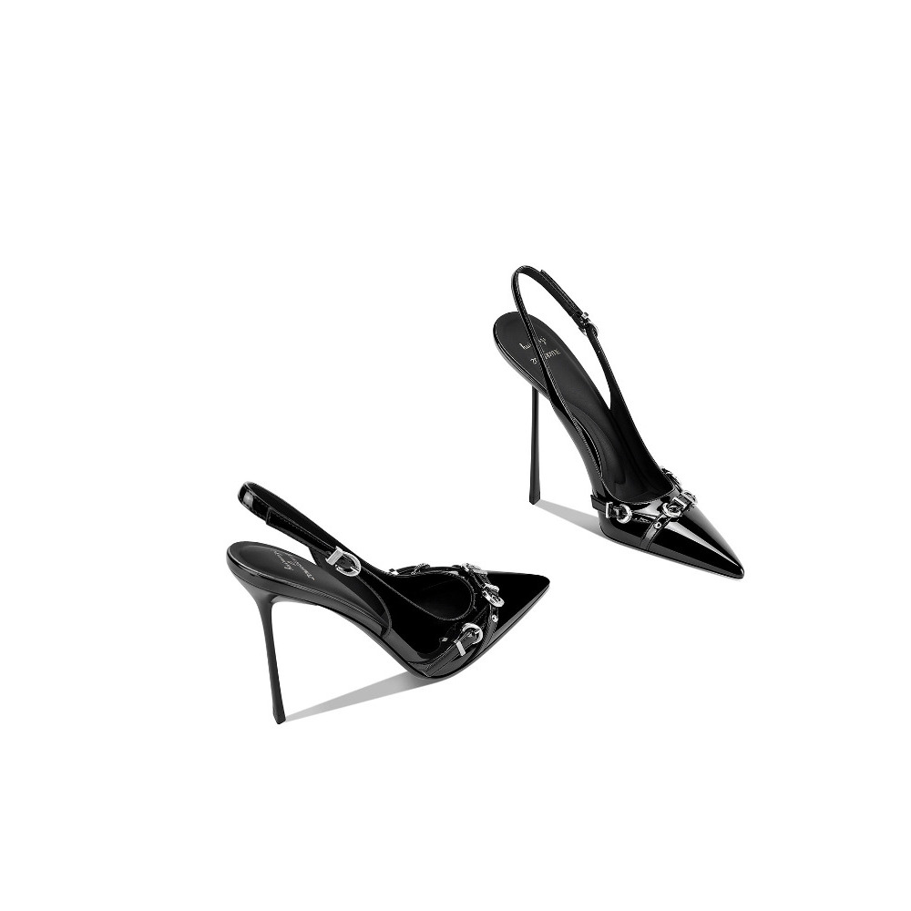 Sandali Neri alla Moda con Pun - Sandal Strappy Heeled recensione e prezzo